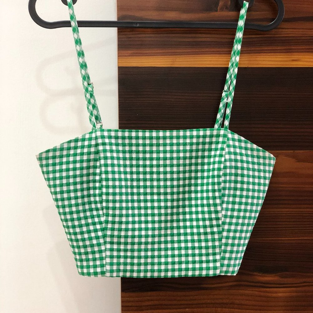 Zara Small Green Crop Top